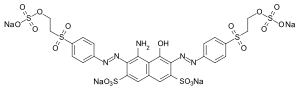 Strukturformel von C.I. Reactive Black 5