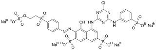 Strukturformel von C.I. Reactive Red 198