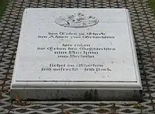 Dortiger Gedenkstein
