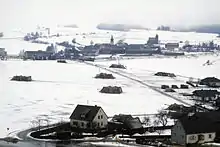 Getarnte schwere Artillerie während der Übung REFORGER 1986