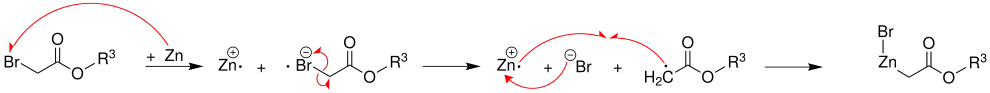 Mechanismus der Reformatzki-Reaktion