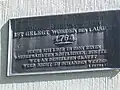 Gedenktafel zur Grundsteinlegung