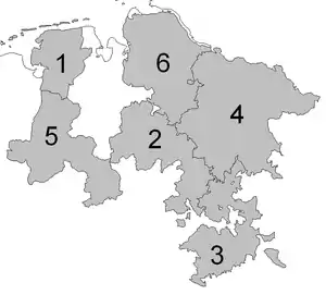 Regierungsbezirke in der Provinz Hannover 1905