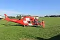 REGA 7 Nach der Landung auf dem Flughafen Sitterdorf.
