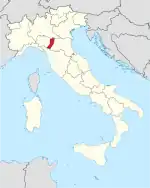Lage innerhalb Italiens