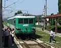 Regiotrans-Triebwagen der SNCF-Baureihe X 4300 in Dumbrăveni, 2011