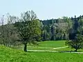 Ausblick von der Kapelle auf das Tal
