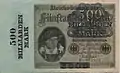 500 Milliarden Mark, Inflationsgeld, 1923