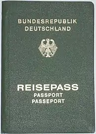 Bundesdeutscher Reisepass bis 1988