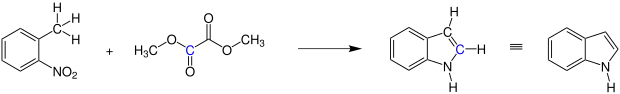 Übersichtsreaktion der Reissert-Indol-Synthese