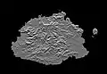 Anaglyphe Karte der Fidschi-Insel Viti Levu