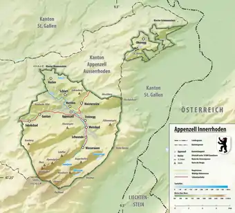 Karte des Kantons