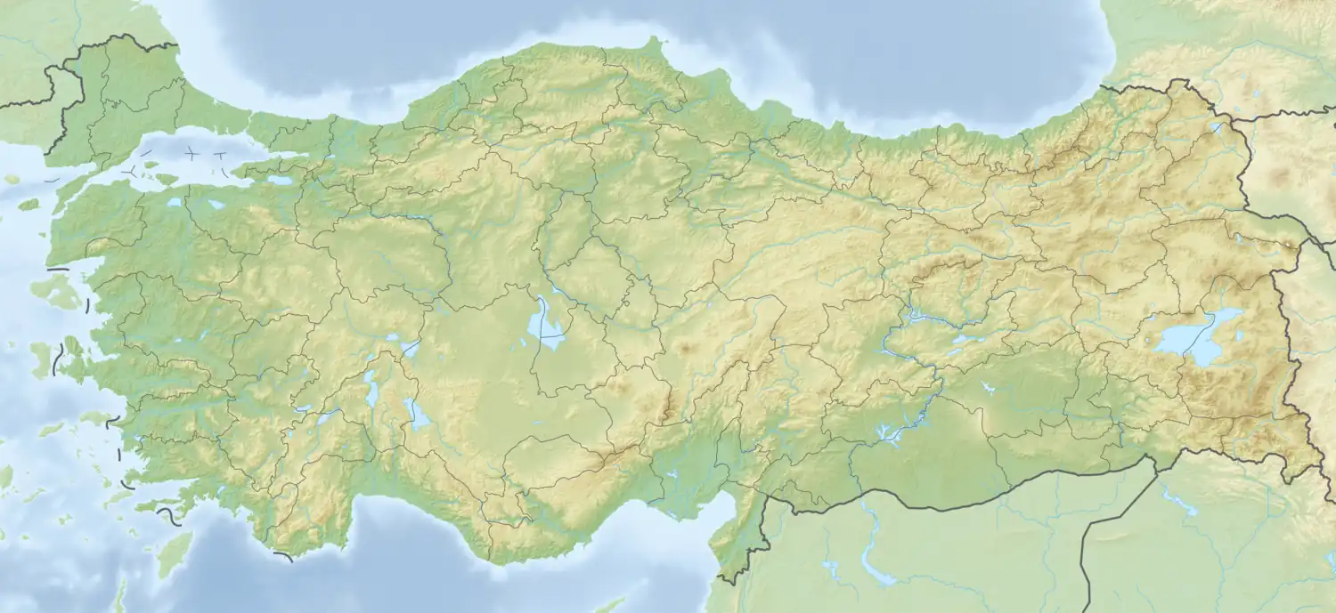 Reliefkarte: Türkei