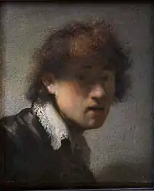 Jugendliches Selbstbildnis, 1629, Öl auf Holz, 15,5 × 12,7 cm, Alte Pinakothek, München