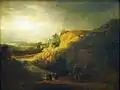 Landschaft mit der Taufe des Kämmerers, Ferdinand Bol zugeschrieben, um 1640, Öl auf Leinwand, 85,5&nbsp;× 108&nbsp;cm, Niedersächsisches Landesmuseum Hannover
