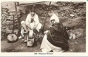 Jüdischer Scherenschleifer in Marokko, zwischen 1900 und 1920