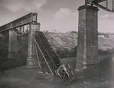 Gesprengtes Viadukt 1945