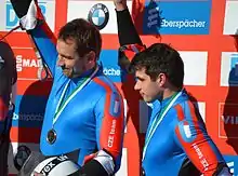 Antonín und Lukáš (links) Brož 2015 in Altenberg