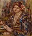 Pierre-Auguste Renoir:Frau mit Rose