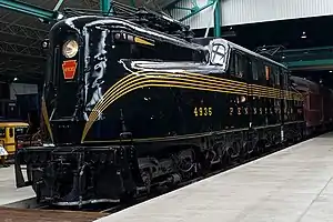 PRR GG1 4935 im Railroad Museum of Pennsylvania in Strasburg PA