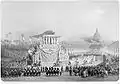 Der Umzug anlässlich der Rückgabe der Urne Napoleons am 15. Dezember 1840.