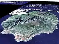 Réunion aus der Westrichtung