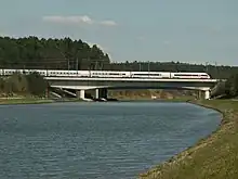 Scheitelhaltung des Main-Donau-Kanals östlich von Hilpoltstein