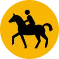 Warnung vor Reitern