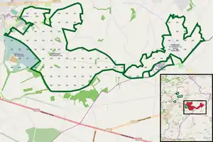 Übersichtskarte des Naturschutzgebiets
