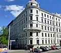 Mietshaus Ecke Krišjāņa Valdemāraiela – Raiņa bulvāris 1, erbaut 1877