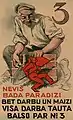 Wahlplakat für „Arbeit und Brot“ statt der Verlockung des (roten) Paradieses (1930)