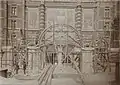 Errichtung des Anbaus für die Nachtwache, Juni 1905