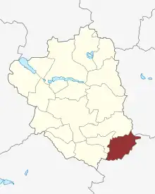 Lage des Ørslev Sogn in der Ringsted Kommune