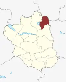 Lage des Jystrup Sogn in der Ringsted Kommune