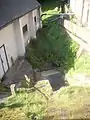 Teil der Betonrinnenanlage an der Mühlenanlage