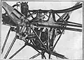 Detail des Antriebs der Tragflächen beim Schwingenflieger (1912)