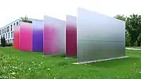 Detailansicht Permanente Installation Reflection