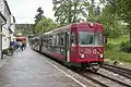 Triebwagen 24 der Rittner Bahn im Bahnhof Klobenstein / Collalbo am 23. Mai 2016