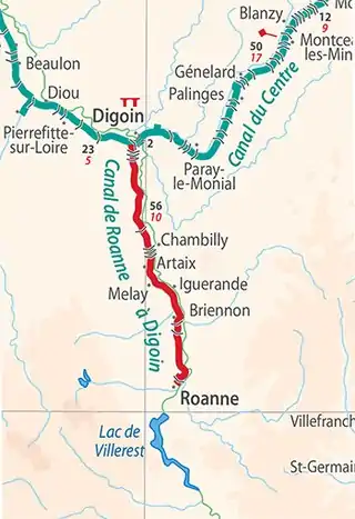 Verlaufsskizze des Kanals