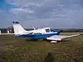 Flugzeug auf dem Flugplatz Juvancourt