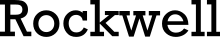 Rockwell (Egyptienne-Schrift mit konstanter Strichstärke)