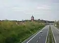 B45 und Jüges­heimer Wasserturm