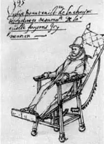 Rollenstuhl von Philipp&nbsp;II. von Spanien, 1595
