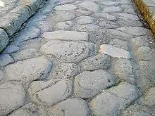 Römische Steinpflasterung, Herculaneum, 1. Jh. v.&nbsp;Chr.