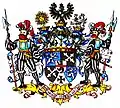 Gebessertes Wappen, 1871 mit dem preußischen Grafenstand an Albrecht von Roon verliehen
