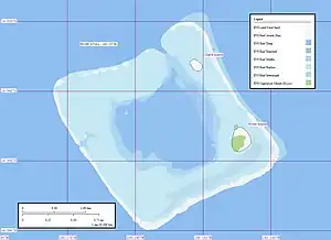 Karte des Rose-Atolls