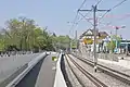 Einfahrt am Westportal im April 2020