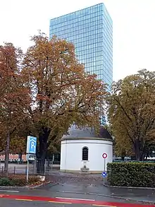 Rosental Anlage. Die ehemalige Abdankungshalle des Basler Friedhofs St. Theodor, 1832 erbaut von Melchior Berri