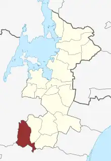 Lage des Dåstrup Sogn in der Roskilde Kommune