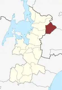 Lage des Hvedstrup Sogn in der Roskilde Kommune